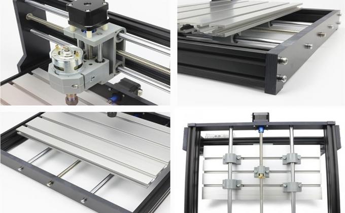 미국 주식 1610 PRO CNC 목재 밀링 머신 키트 3 축 데스크톱 GRBL 컨트롤러 DIY gravator ER11 0