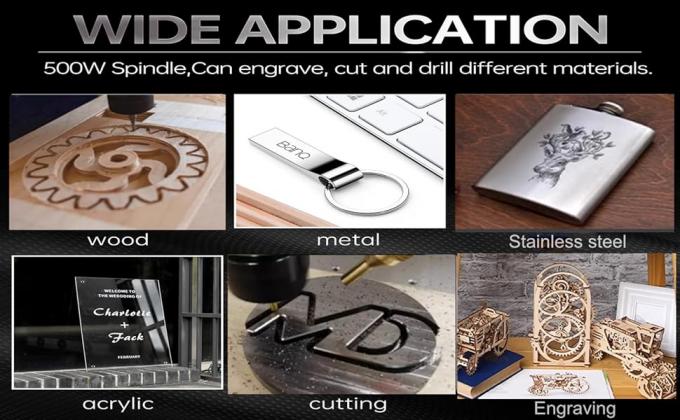 4540 라우터 CNC graving 기계 500W 스핀들 11000rpm 3 축 1