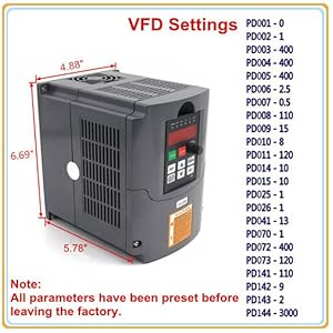 미국 주식 2.2KW 물 냉각 스핀들 키트 ER20 24000rpm 2.2KW VFD 인버터 80mm 클램프 4