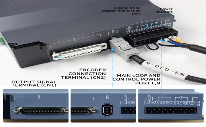 100W AC 세르보 모터 키트 3000rpm 32Ncm 세르보 모터 드라이버 CNC 컨트롤러 키트 220V 3